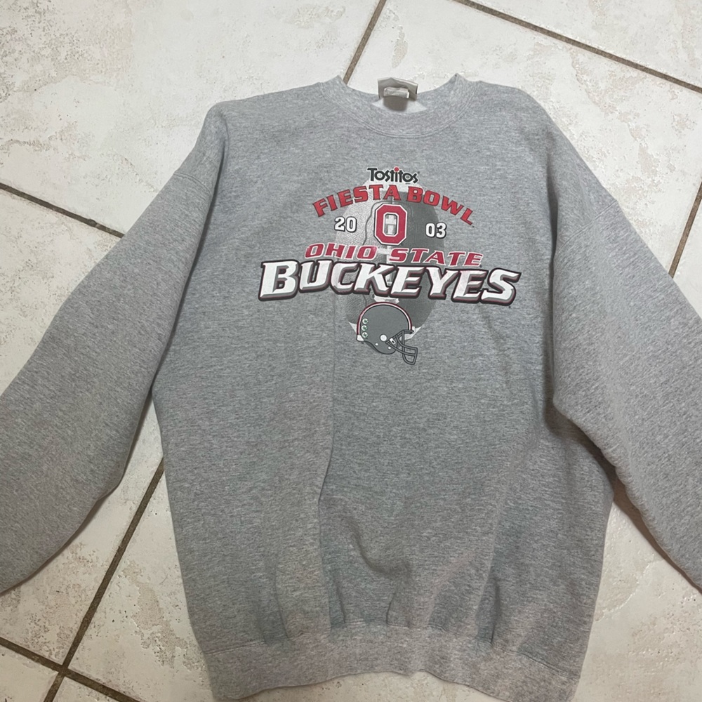 Vintage Ohio State Buckeyes sweatshirt.  Size Large.  Hanes.  Tostitos Fiesta